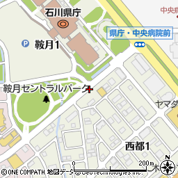 リパーク石川県庁前駐車場周辺の地図