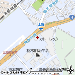 明治飼糧株式会社　栃木支店周辺の地図