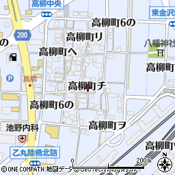 石川県金沢市高柳町チ周辺の地図