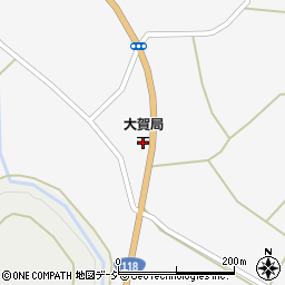 大賀郵便局周辺の地図