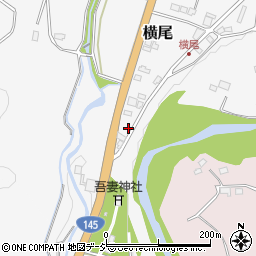 群馬県吾妻郡中之条町横尾1384-10周辺の地図