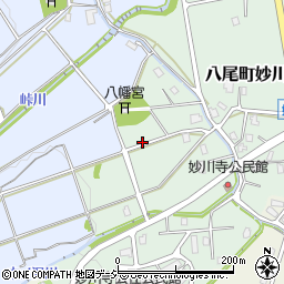 富山県富山市八尾町妙川寺周辺の地図