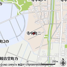 石川県金沢市寺中町（ニ）周辺の地図