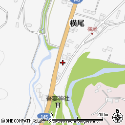 群馬県吾妻郡中之条町横尾1323周辺の地図