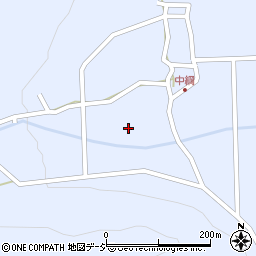 長野県大町市平中綱周辺の地図