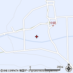 長野県大町市平（中綱）周辺の地図