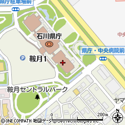 石川県庁警察本部庁舎周辺の地図
