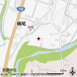 群馬県吾妻郡中之条町横尾1333周辺の地図