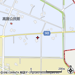 富山県南砺市高屋176周辺の地図