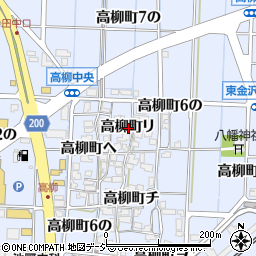 石川県金沢市高柳町リ周辺の地図