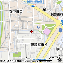 石川県金沢市観音堂町ロ208周辺の地図