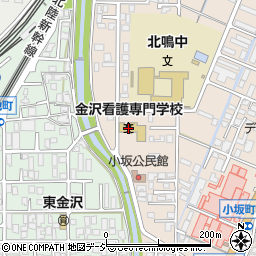 金沢看護専門学校周辺の地図