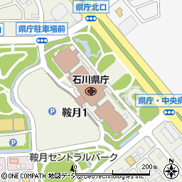 石川県庁周辺の地図