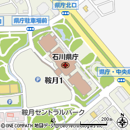 石川県庁内郵便局 ＡＴＭ周辺の地図