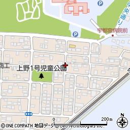 栃木県宇都宮市上野町周辺の地図