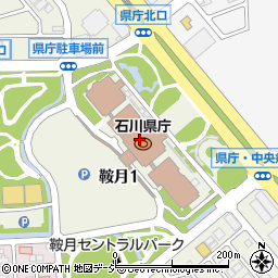 石川県職員互助会食堂周辺の地図