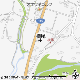 群馬県吾妻郡中之条町横尾1391周辺の地図