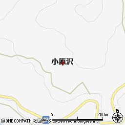 栃木県那須烏山市小原沢周辺の地図