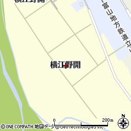 富山県中新川郡立山町横江野開周辺の地図
