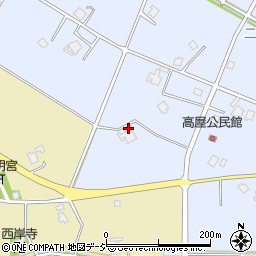 富山県南砺市高屋130周辺の地図