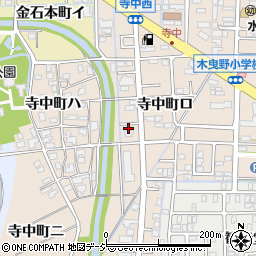 石川県金沢市寺中町ロ58周辺の地図