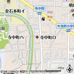 石川県金沢市寺中町ロ62周辺の地図