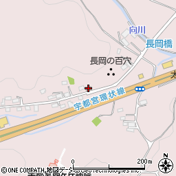 長岡町公民館周辺の地図
