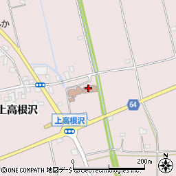 高根沢町　上高根沢地区コミュニティーセンター周辺の地図