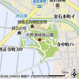 大野湊緑地公園周辺の地図