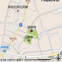 富山県富山市八尾町井田7653周辺の地図