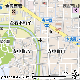 石川県金沢市寺中町ロ86周辺の地図