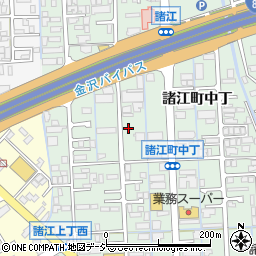 石川県金沢市諸江町中丁周辺の地図
