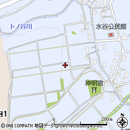 富山県富山市八尾町水谷周辺の地図