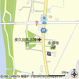 多久比禮志神社周辺の地図