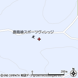長野県大町市平ソデノ原周辺の地図