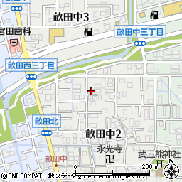 石川県金沢市畝田中周辺の地図