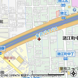 ローソン金沢諸江中丁店周辺の地図