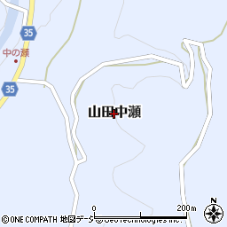 富山県富山市山田中瀬周辺の地図