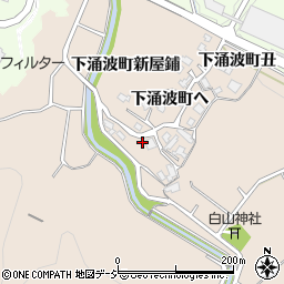 石川県金沢市下涌波町新屋鋪12周辺の地図