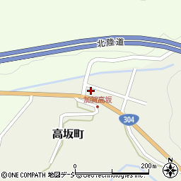 石川県金沢市高坂町甲周辺の地図