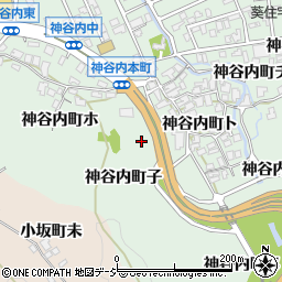 石川県金沢市神谷内町子周辺の地図