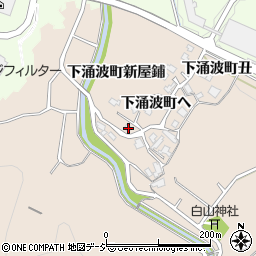 石川県金沢市下涌波町新屋鋪14周辺の地図