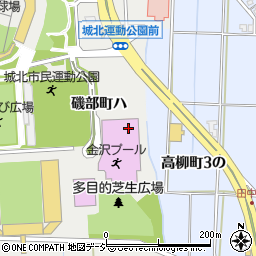 金沢プール周辺の地図