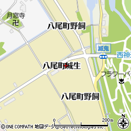 富山県富山市八尾町城生6周辺の地図