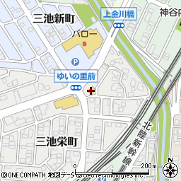セブンイレブン金沢三池店周辺の地図
