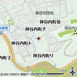 石川県金沢市神谷内町リ周辺の地図