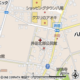富山県富山市八尾町井田周辺の地図
