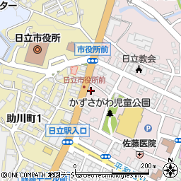 吉野家６号線日立中央店周辺の地図