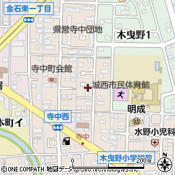 石川県金沢市寺中町ヘ周辺の地図