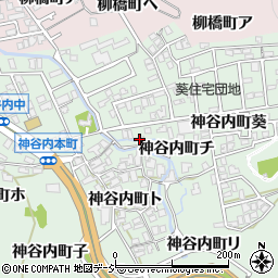 石川県金沢市神谷内町（チ）周辺の地図